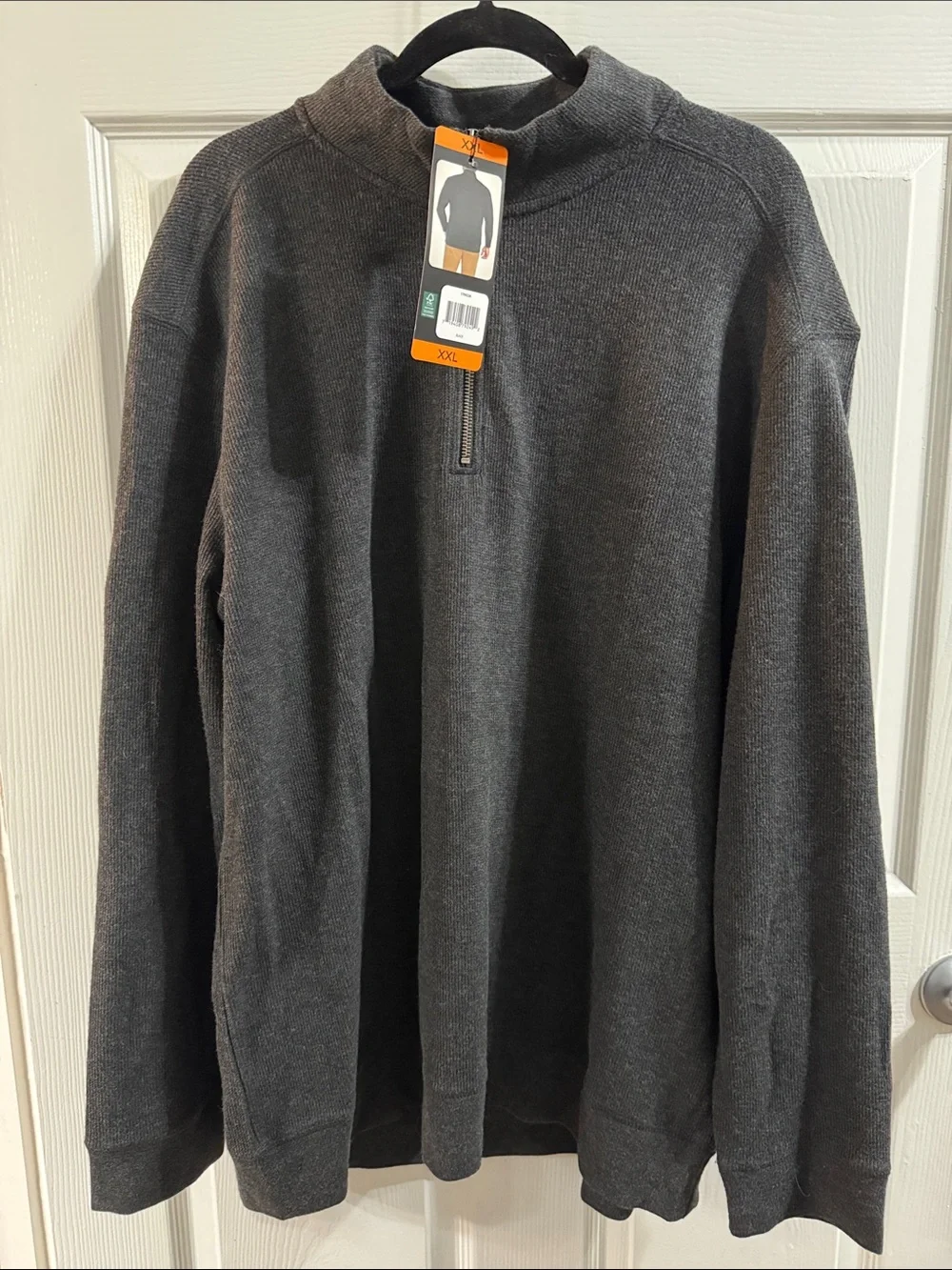 Banana Republic waffle quarter zip pullover